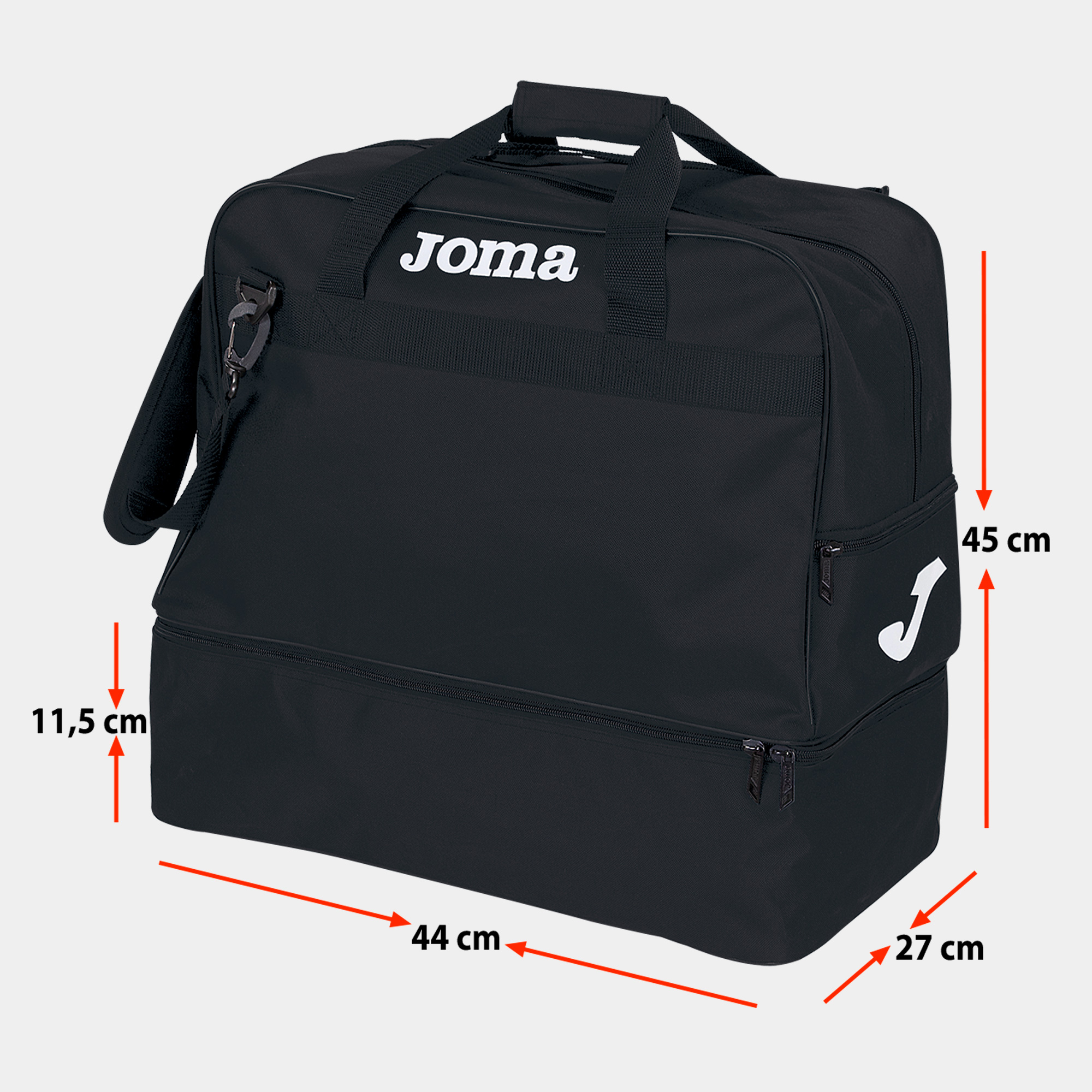 SPORTTASCHE TRAINING 3 MEDIUM — SCHWARZ